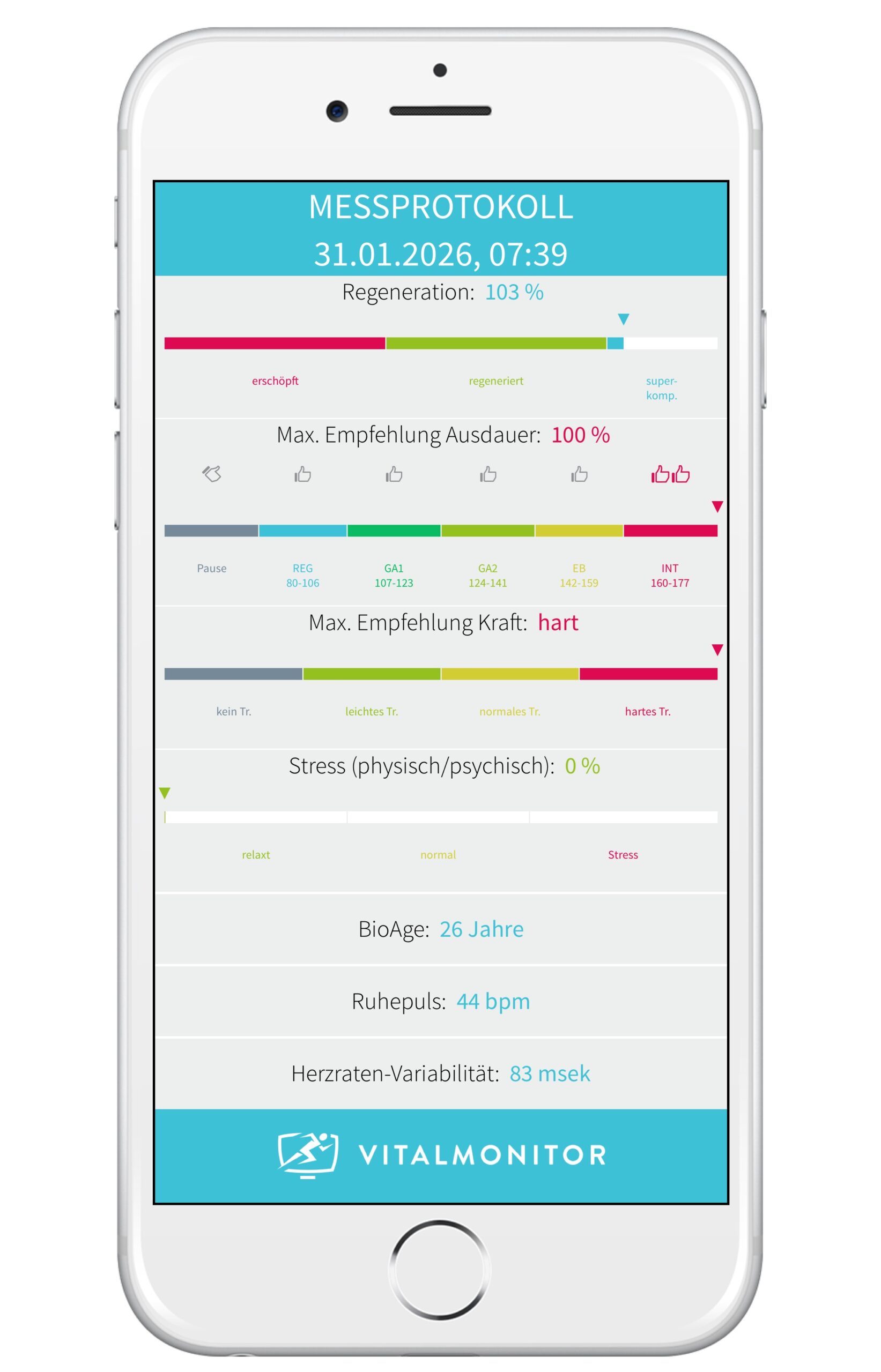 Messen der Herzratenvariabilität Potsdam